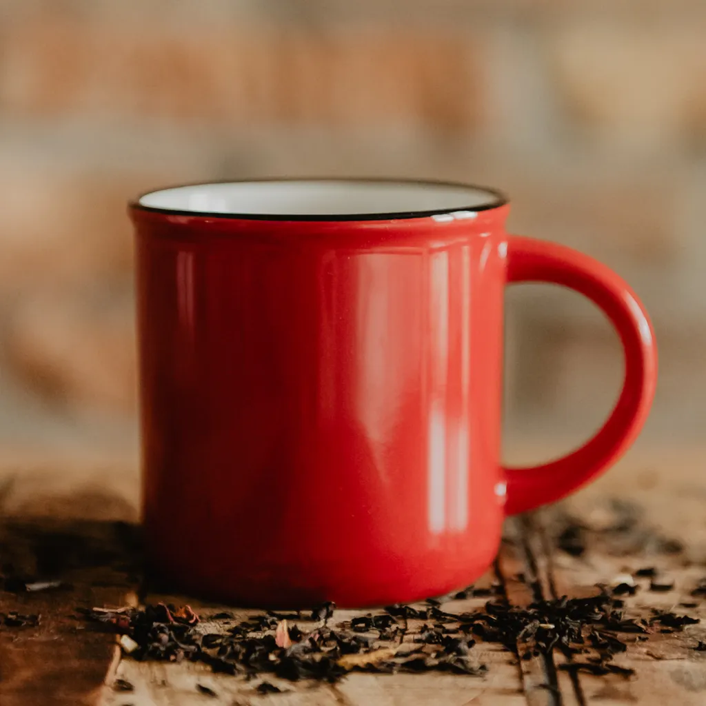 Kubek czerwony Paryż - własny projekt