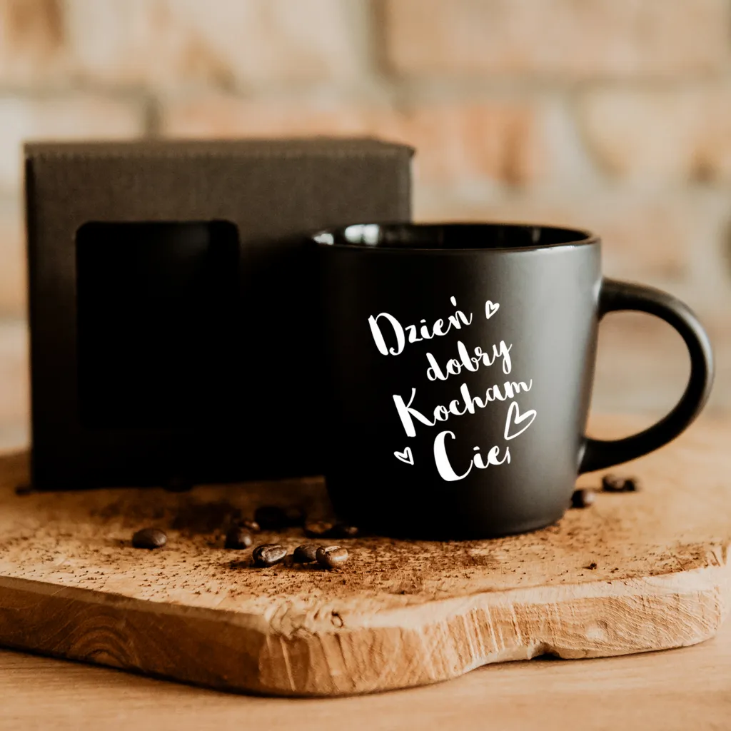 Kubek Oslo czarny - własny projekt